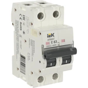 IEK ARMAT Автоматический выключатель M06N 2P C 63А - AR-M06N-2-C063 IEK ARMAT Автоматический выключатель M06N 2P C 63А - AR-M06N-2-C063