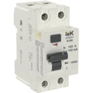 IEK ARMAT Выключатель дифференциального тока R10N 2P 100А 100мА тип AC-S - AR-R10N-2-100CS100 IEK ARMAT Выключатель дифференциального тока R10N 2P 100А 100мА тип AC-S - AR-R10N-2-100CS100