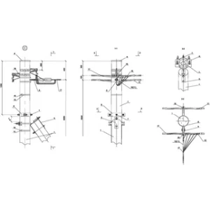 IEK Опора ОАд16 деревянная анкерная ответвительная двухцепная - ASIP-DER-OPR-432-00-72 IEK Опора ОАд16 деревянная анкерная ответвительная двухцепная - ASIP-DER-OPR-432-00-72