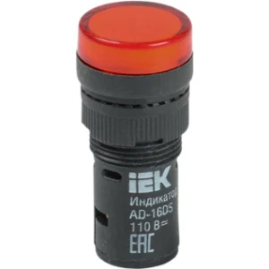 IEK Лампа AD16DS(LED)матрица d=16мм красный 12В AC/DC - BLS10-ADDS-012-K04-16 IEK Лампа AD16DS(LED)матрица d=16мм красный 12В AC/DC - BLS10-ADDS-012-K04-16