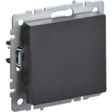 IEK BRITE Выключатель 1-клавишный самовозвратный 10А ВС10-1-4-БрЧ черный