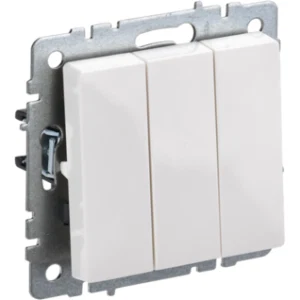 IEK BRITE Выключатель 3-клавишный 10А ВС10-3-0-БрБ белый - BR-V30-0-10-K01 IEK BRITE Выключатель 3-клавишный 10А ВС10-3-0-БрБ белый - BR-V30-0-10-K01