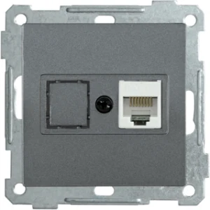 IEK Розетка компьютерная РК10-1-Б RJ45 Cat5e BOLERO антрацит - EKB15-01-K95 IEK Розетка компьютерная РК10-1-Б RJ45 Cat5e BOLERO антрацит - EKB15-01-K95