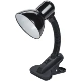 IEK LIGHTING Светильник настольный 1001 на прищепке Е27 черный