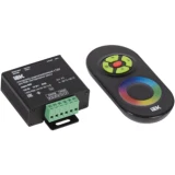 IEK Контроллер с ПДУ радио RGB 3 канала 12В 4А 144Вт черный