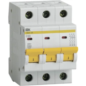 IEK Автоматический выключатель ВА47-29 3Р 50А 4,5кА С - MVA20-3-050-C IEK Автоматический выключатель ВА47-29 3Р 50А 4,5кА С - MVA20-3-050-C