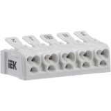 IEK Клемма пружинная соединительная КСП5-3L+N+PE