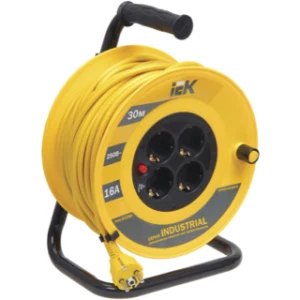 IEK Катушка УК30 с термозащитой 4 места 2P+PE/30м 3х1,5мм2 INDUSTRIAL - WKP15-16-04-30 IEK Катушка УК30 с термозащитой 4 места 2P+PE/30м 3х1,5мм2 INDUSTRIAL - WKP15-16-04-30